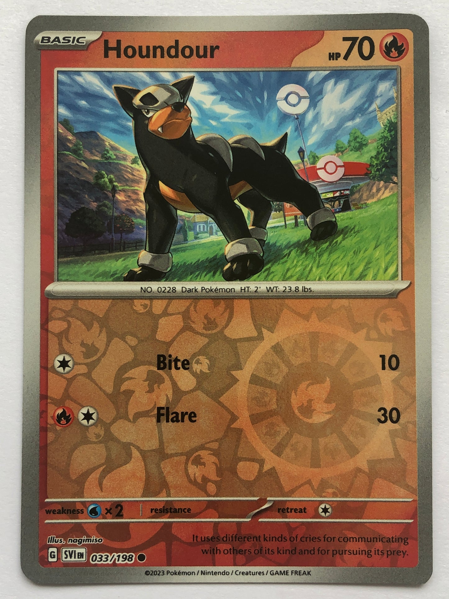 033 - Houndour - Reverse Holo