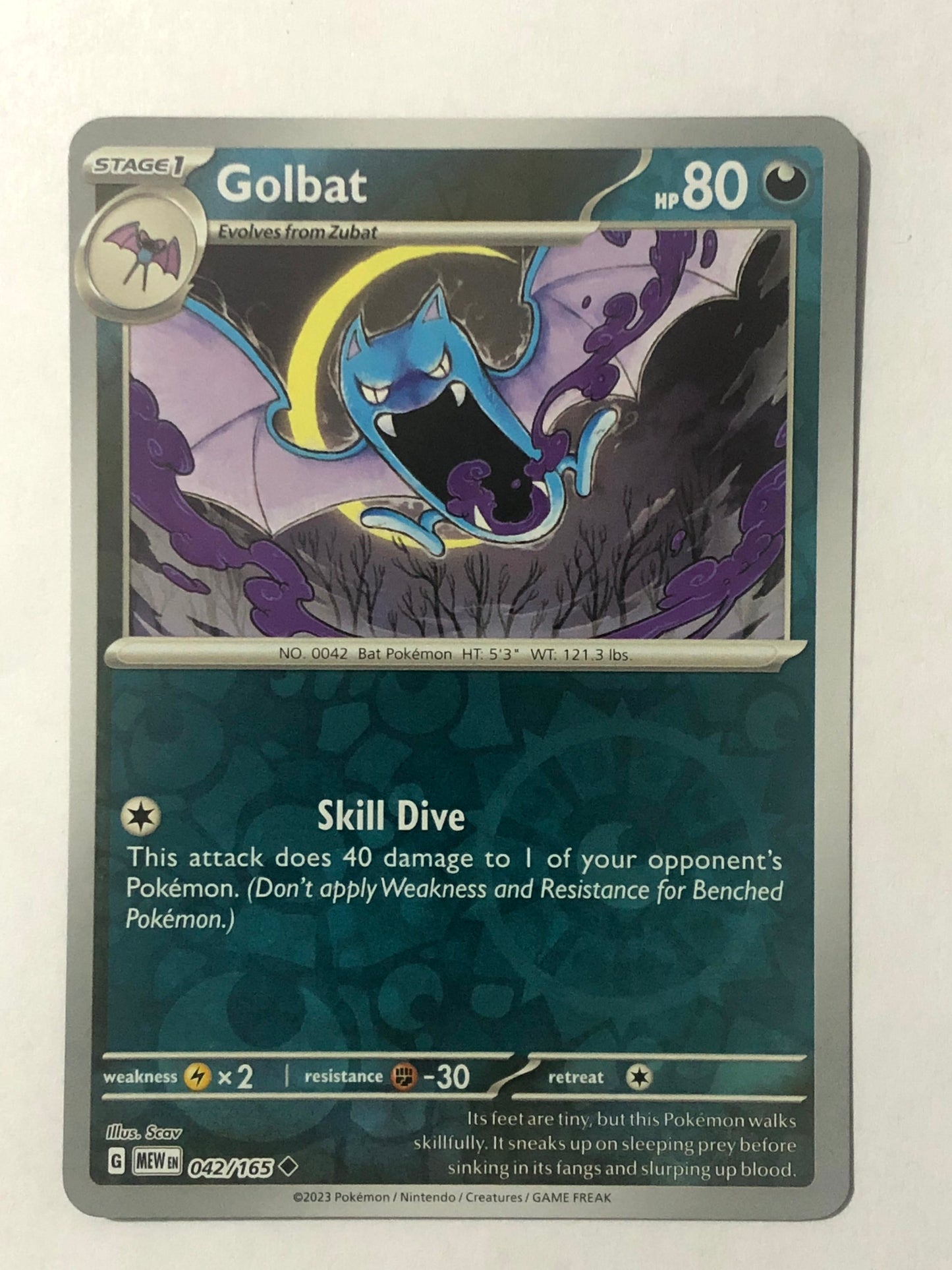 042 - Golbat - Reverse Holo