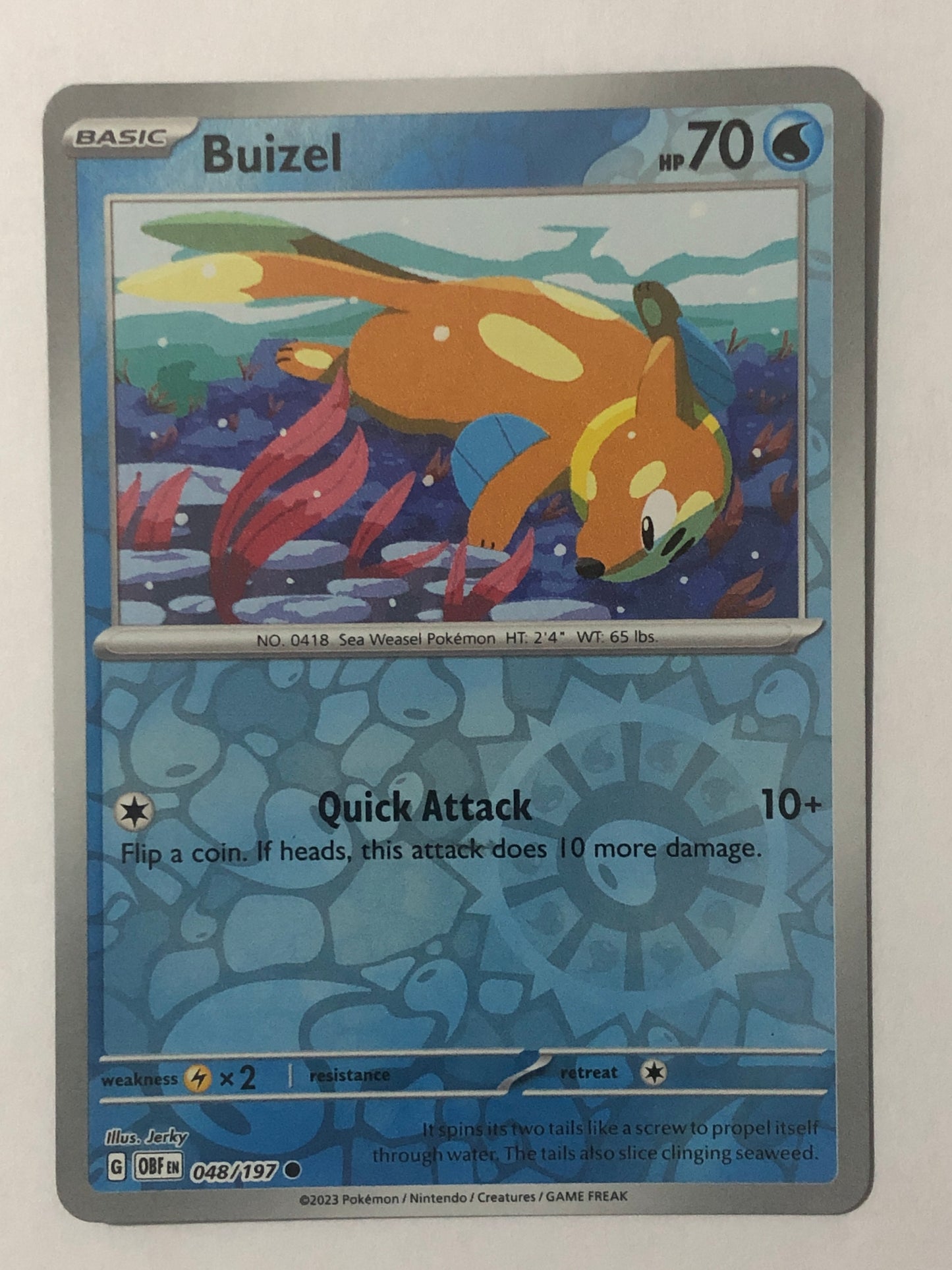 048 - Buizel - Reverse Holo