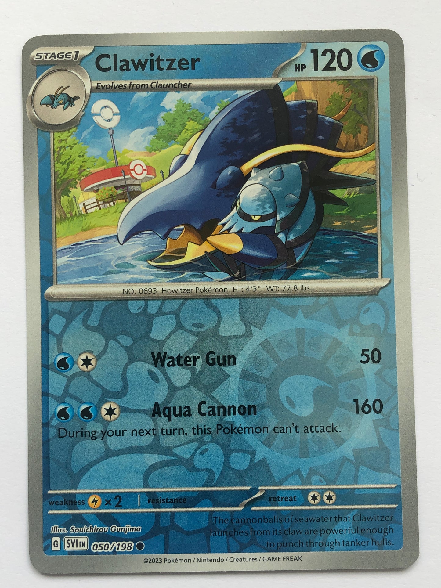 050 - Clawitzer - Reverse Holo
