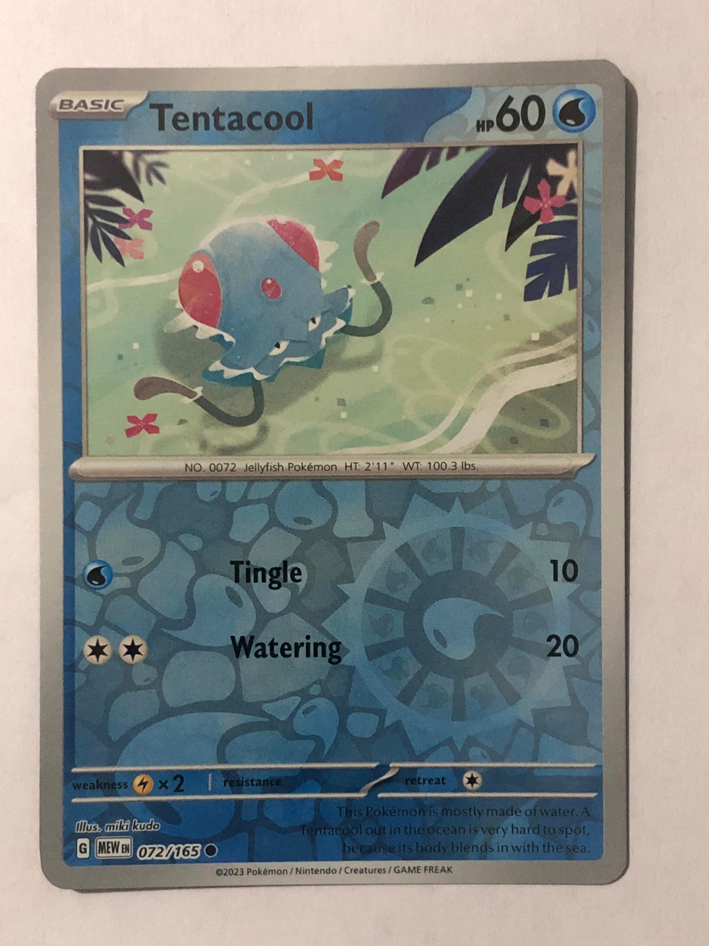 072 - Tentacool - Reverse Holo