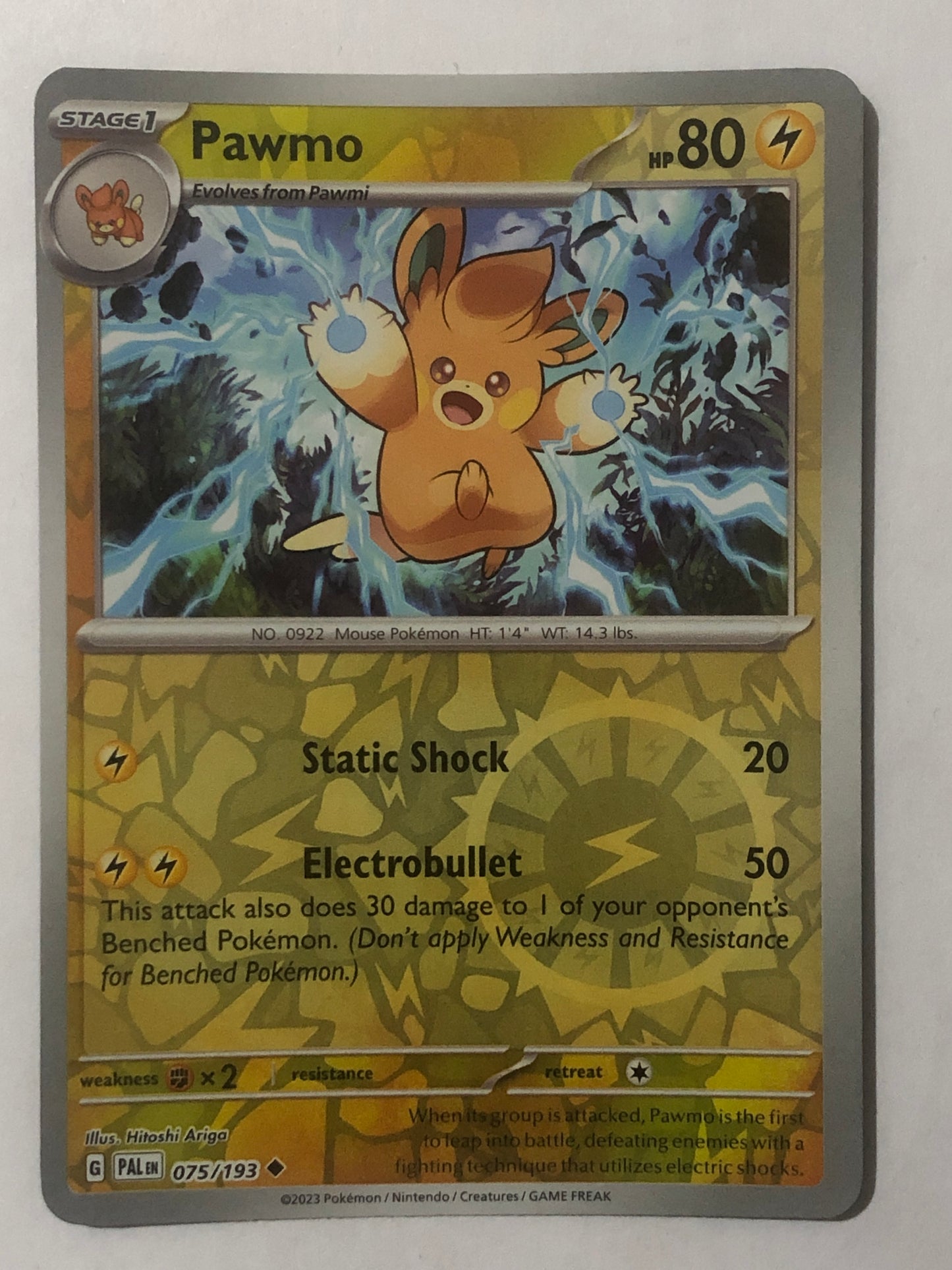 075 - Pawmo - Reverse Holo
