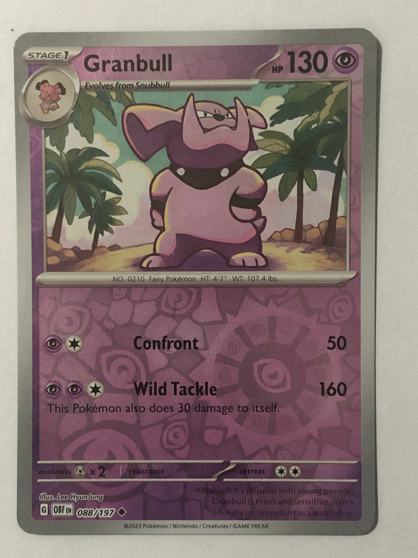088 - Granbull - Reverse Holo