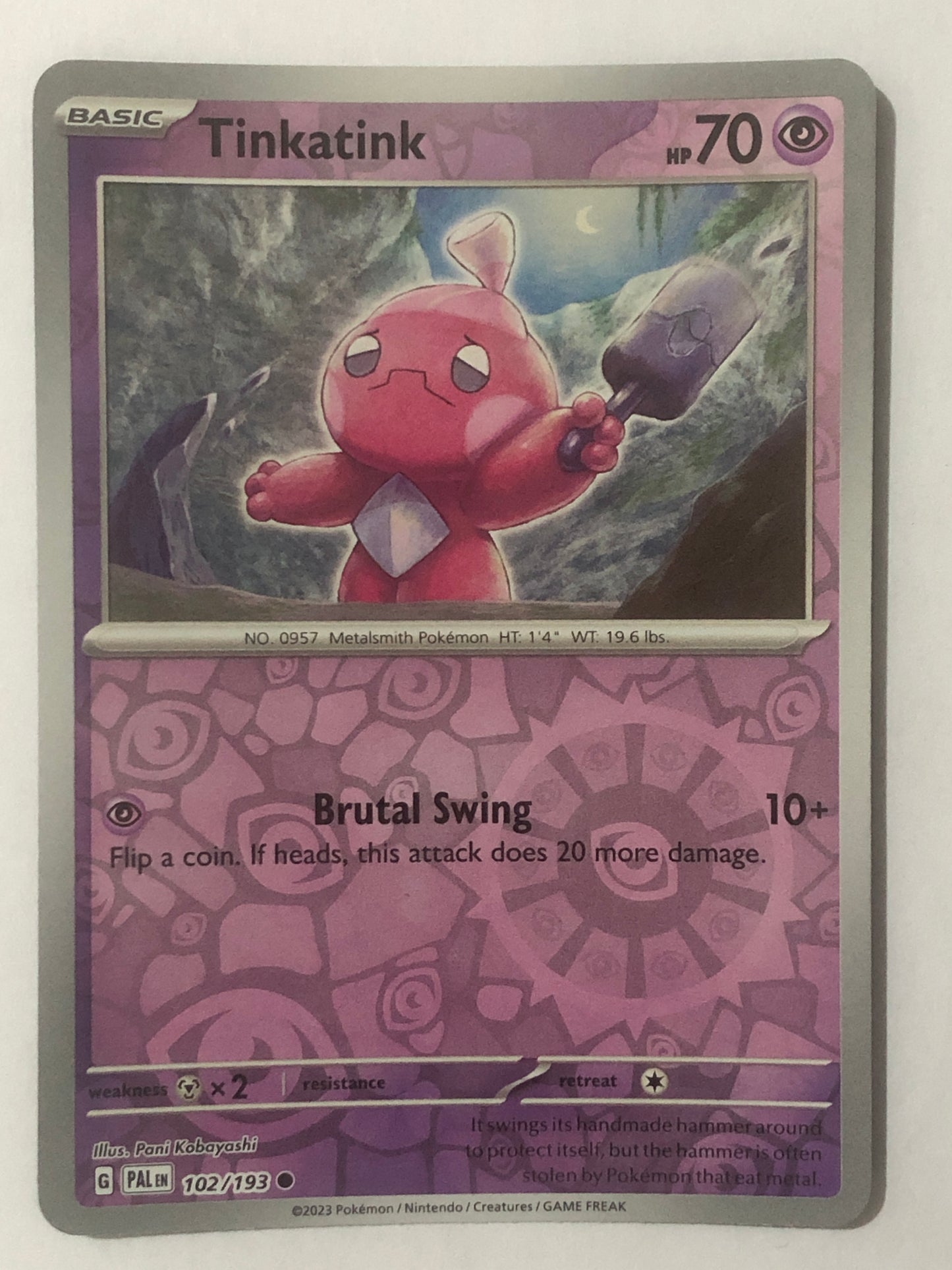 102 - Tinkatink - Reverse Holo