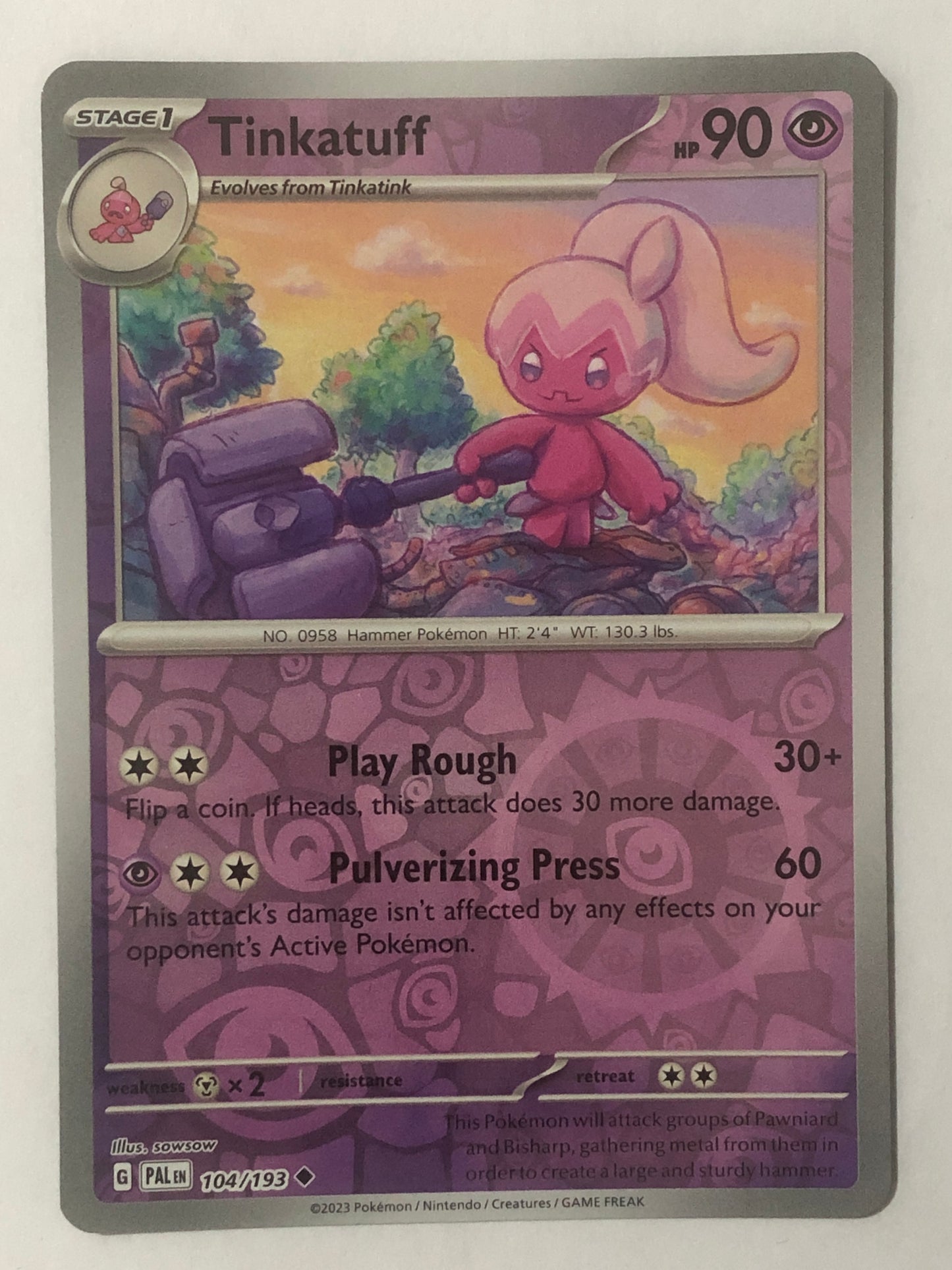 104 - Tinkatuff - Reverse Holo