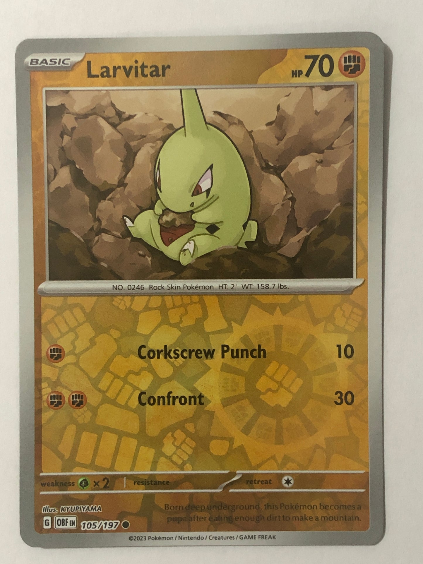 105 - Larvitar - Reverse Holo