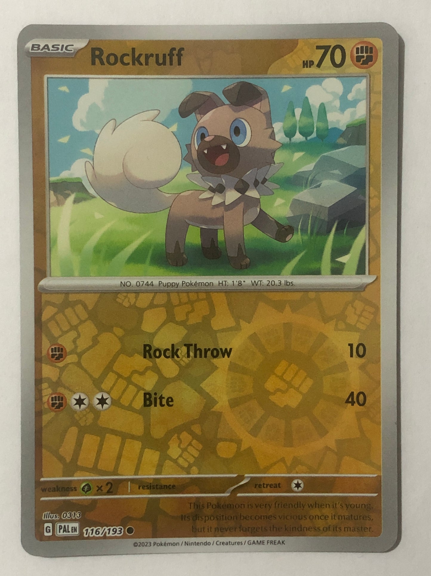 116 - Rockruff - Reverse Holo