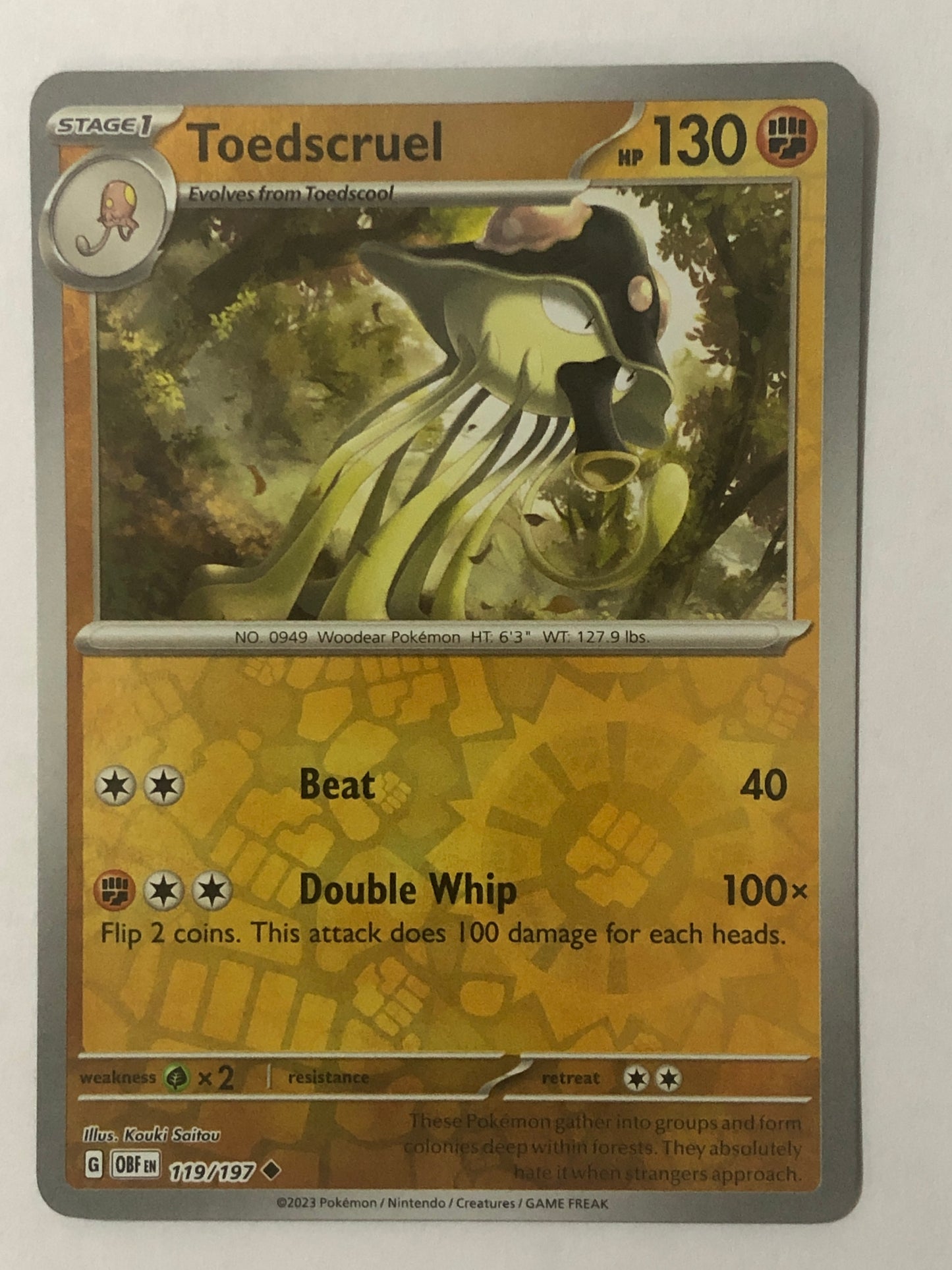 119 - Toedscruel - Reverse Holo