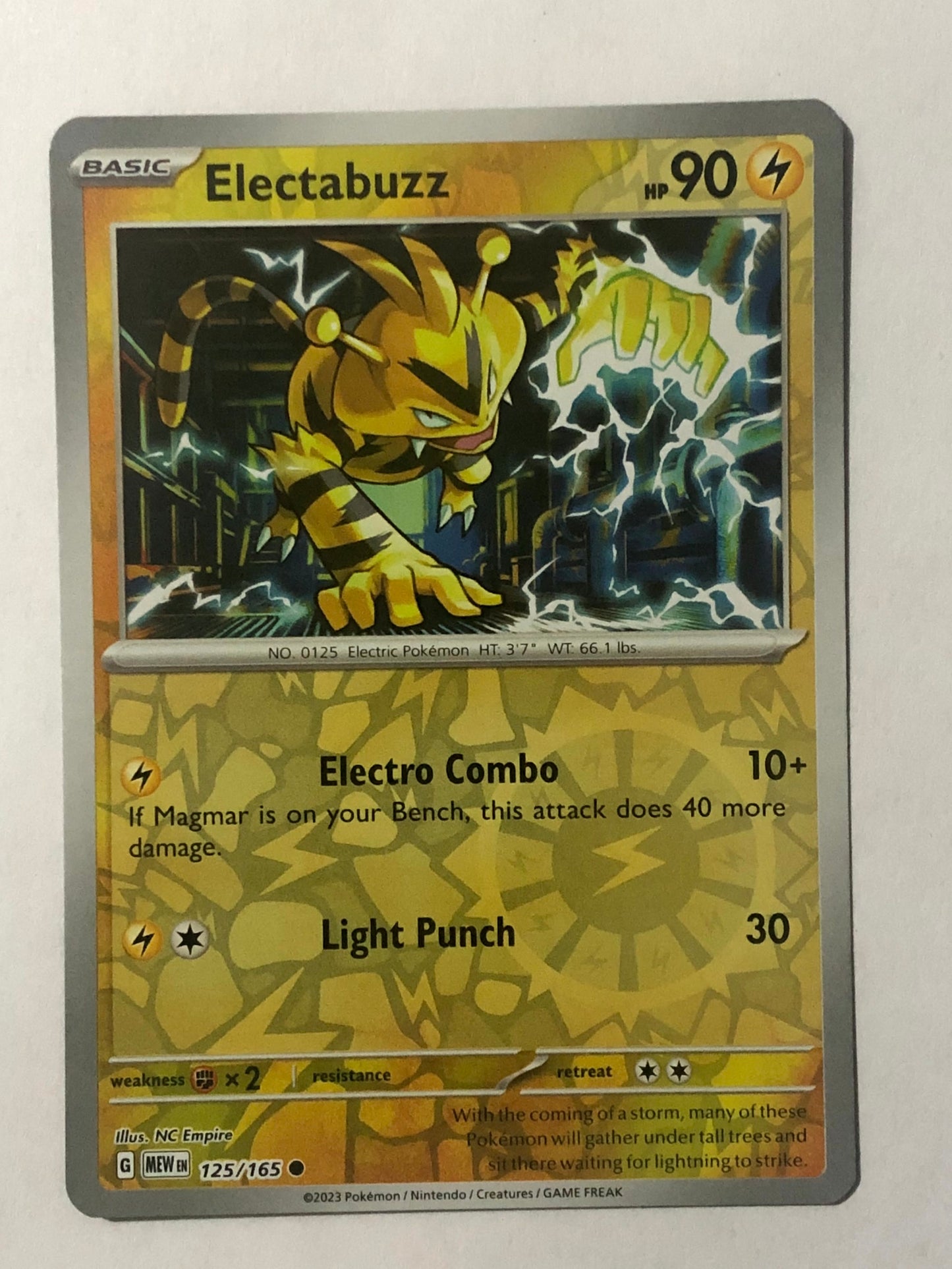 125 - Electabuzz - Reverse Holo