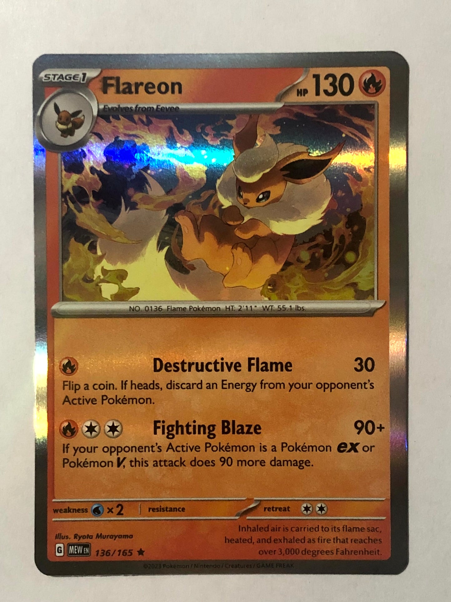 136 - Flareon - Holo