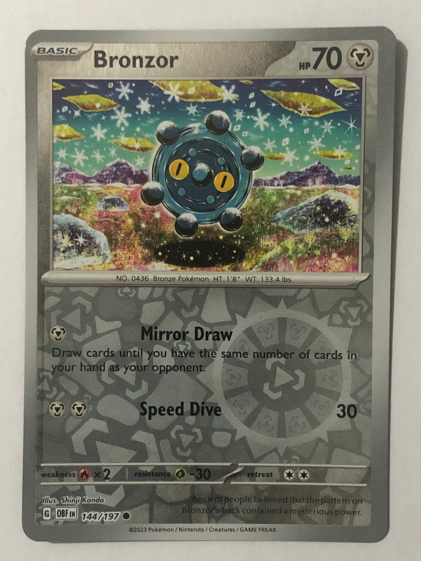 144 - Bronzor - Reverse Holo