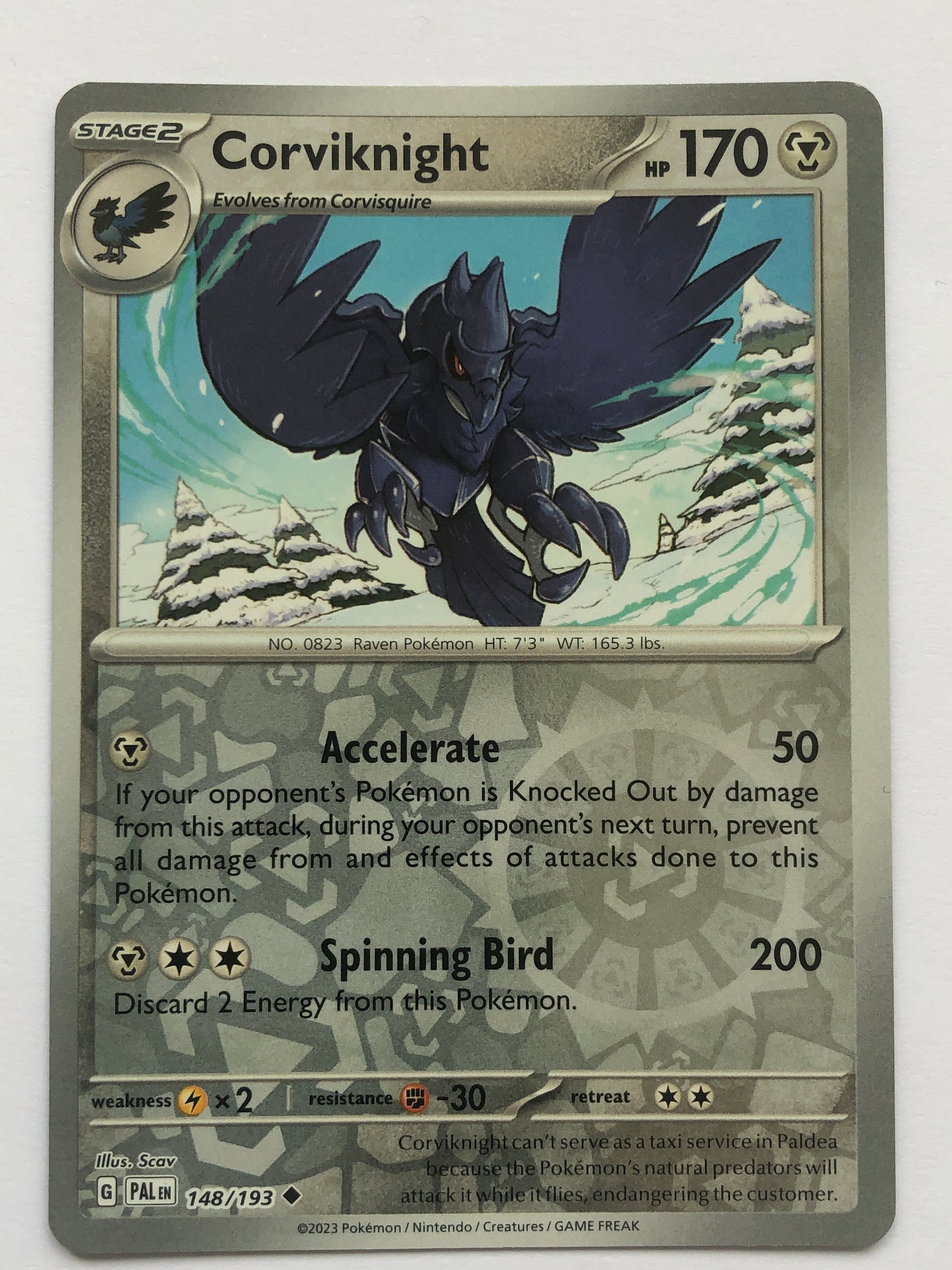 148 - Corviknight - Reverse Holo