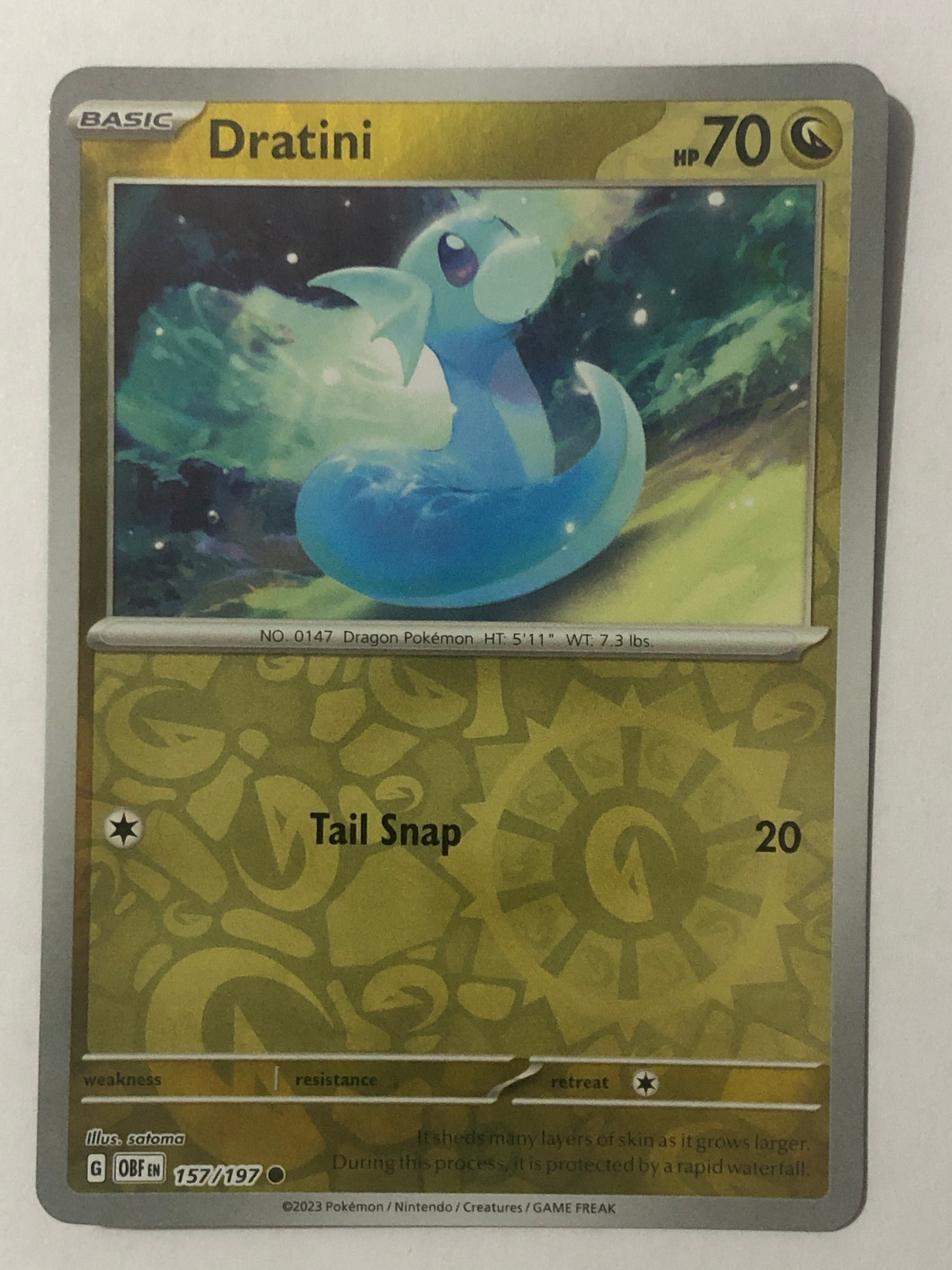 157 - Dratini - Reverse Holo