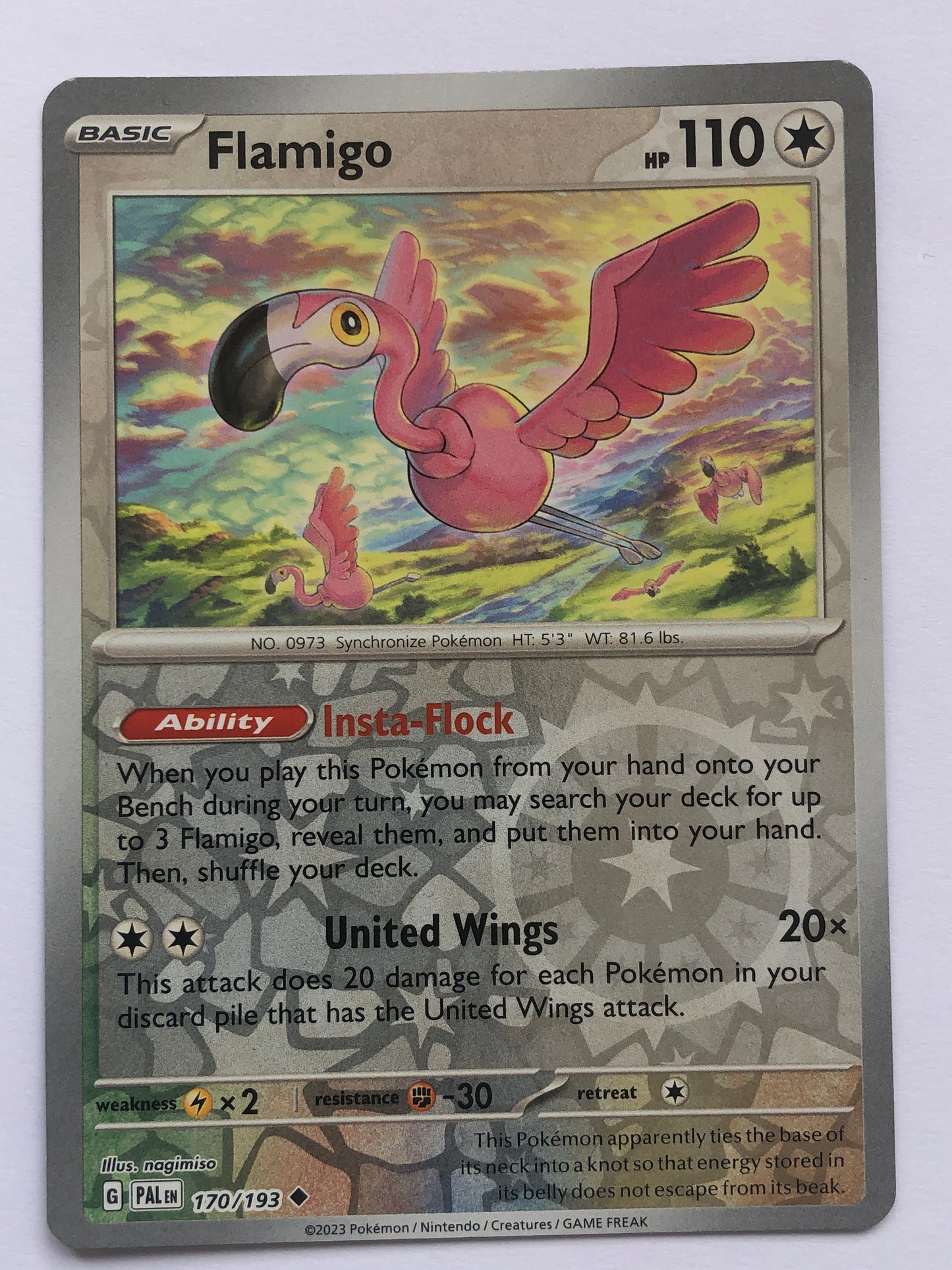 170 - Flamigo - Reverse Holo