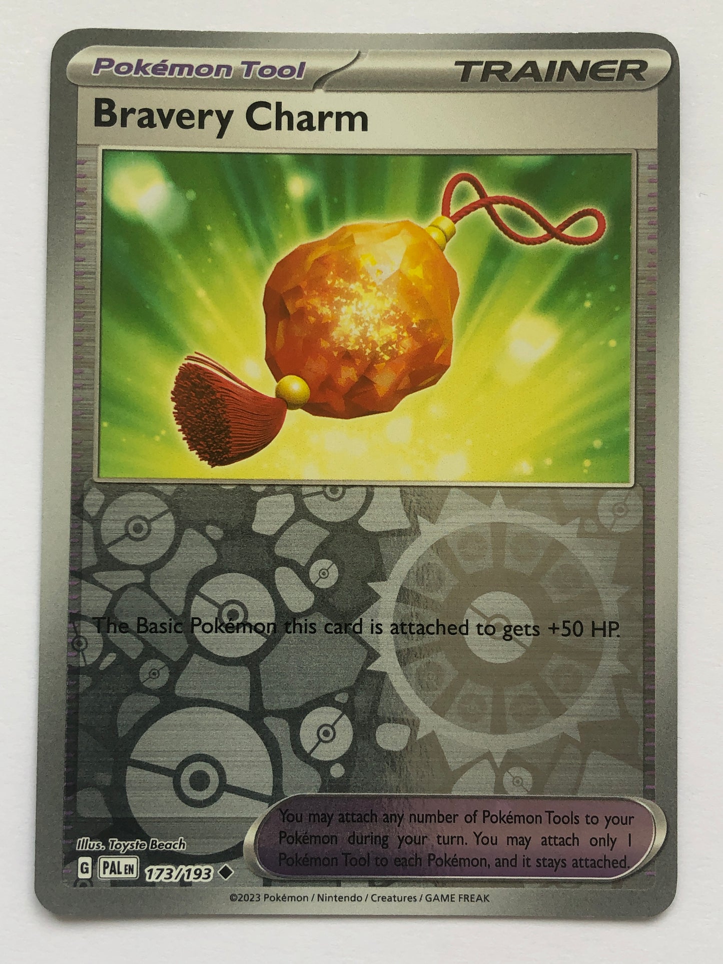 173 - Bravery Charm - Reverse Holo