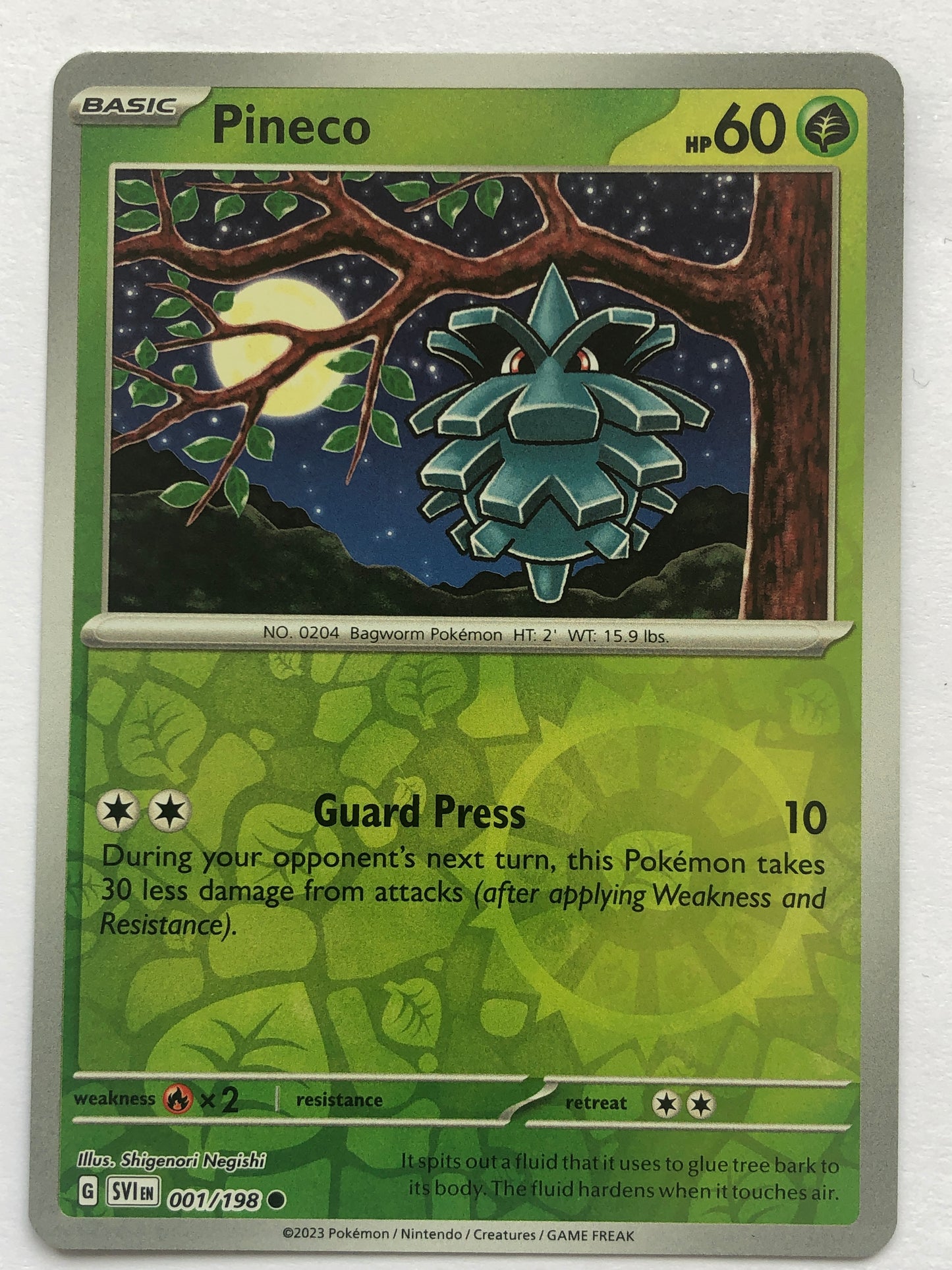 001 - Pineco - Reverse Holo