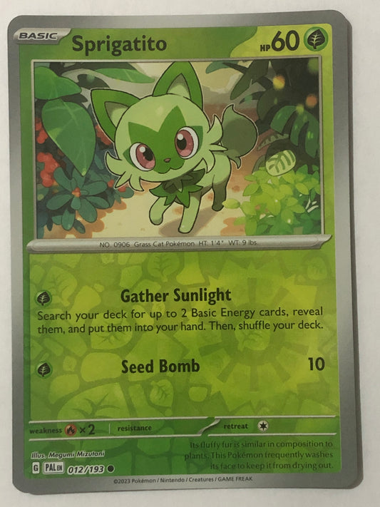 012 - Sprigatito - Reverse Holo