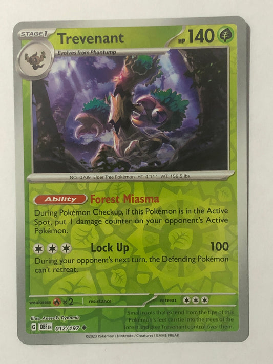 012 -  Trevenant - Reverse Holo