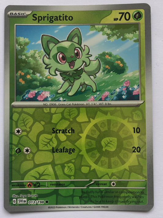 013 - Sprigatito - Reverse Holo