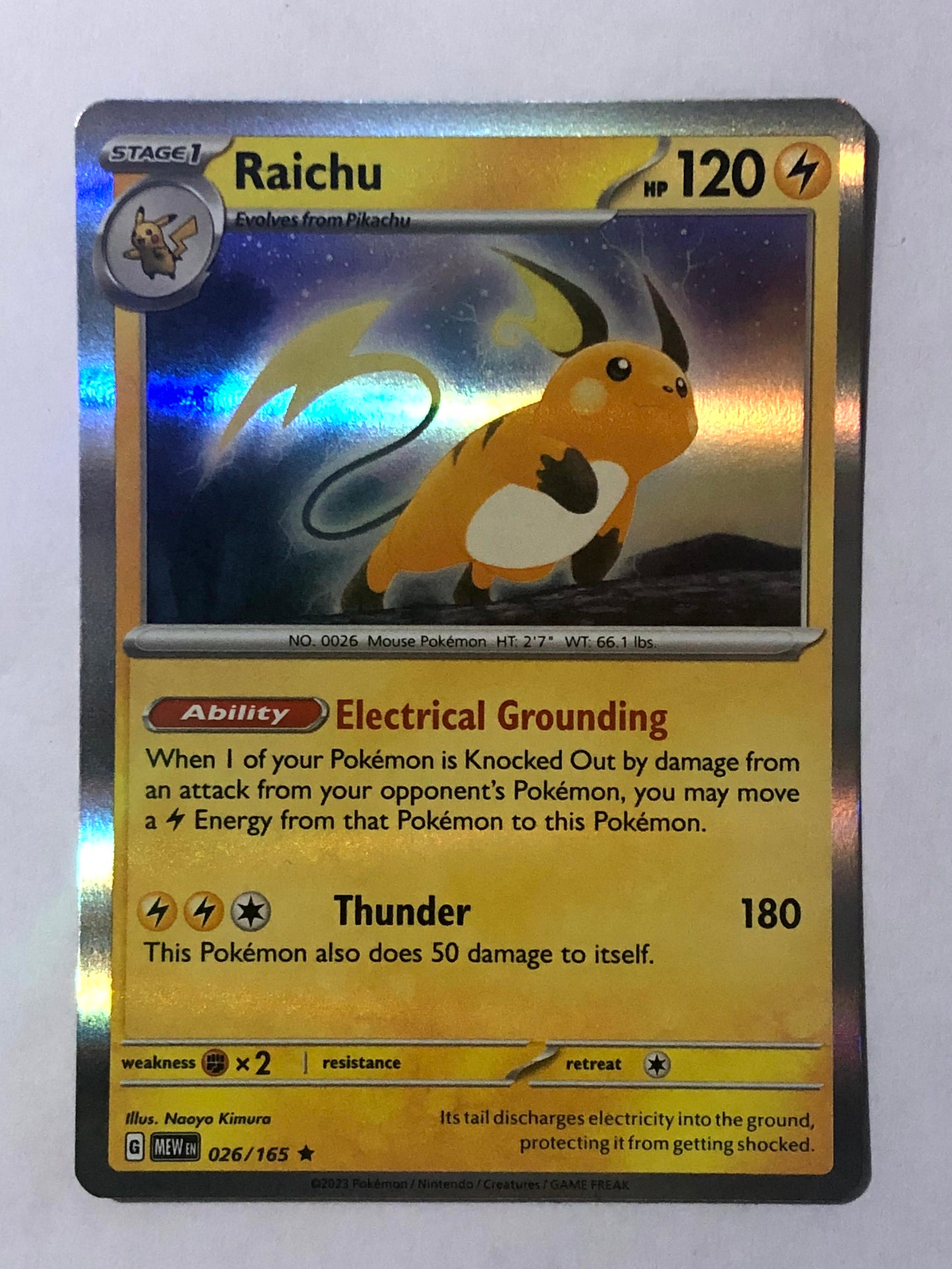 026 - Raichu - Holo