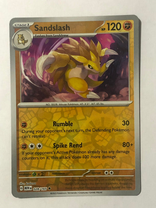 028 - Sandslash - Reverse Holo