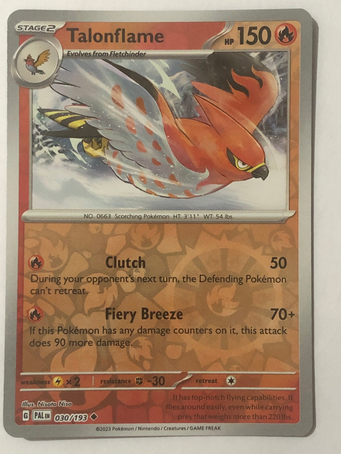 030 - Talonflame - Reverse Holo