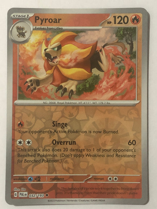 032- Pyroar - Reverse Holo