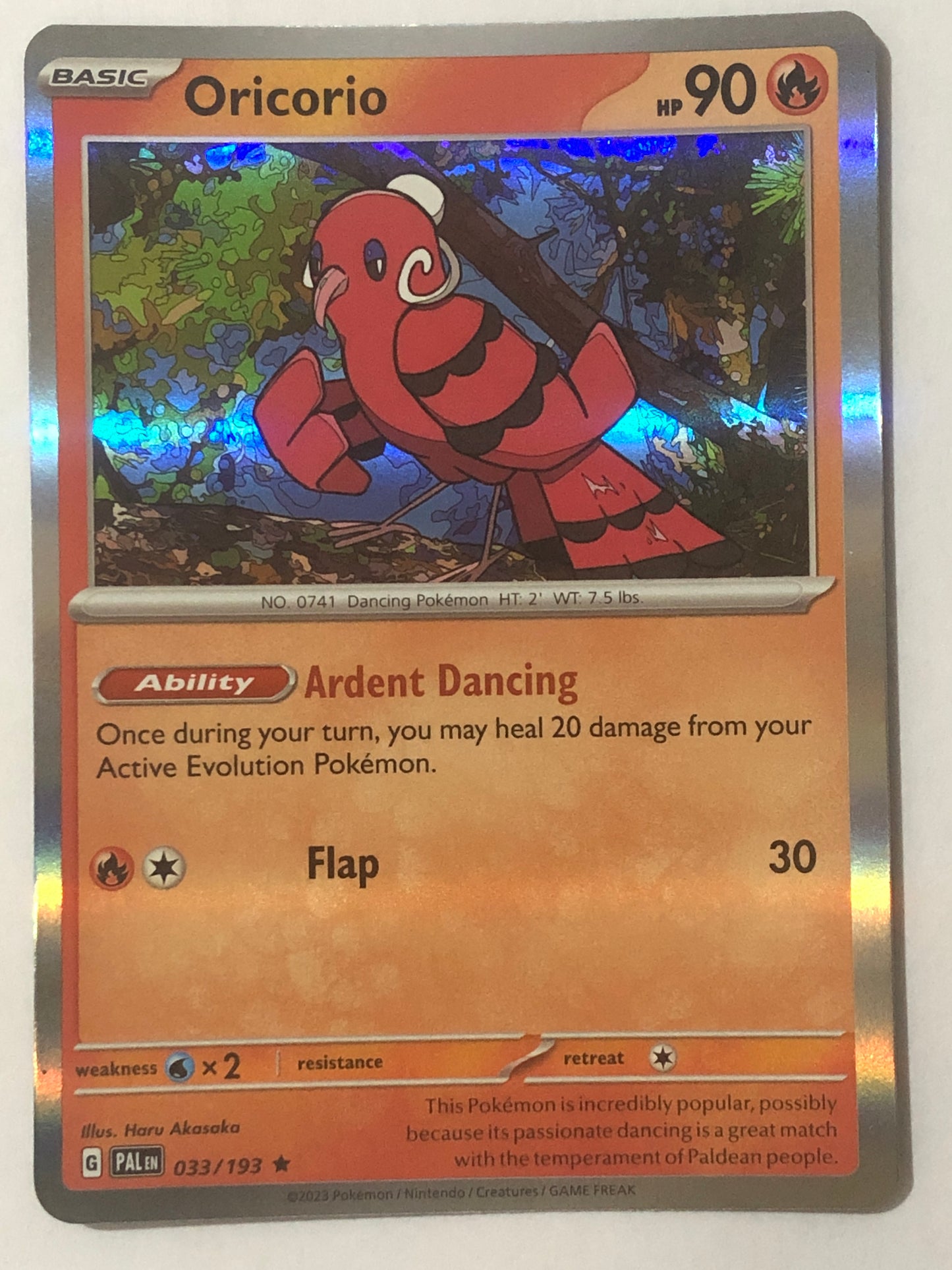 033 - Oricorio - Holo