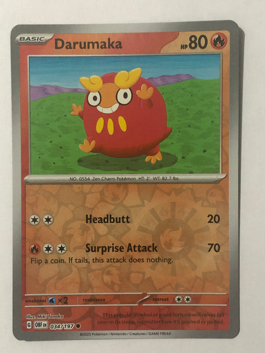 034 -  Darumaka - Reverse Holo
