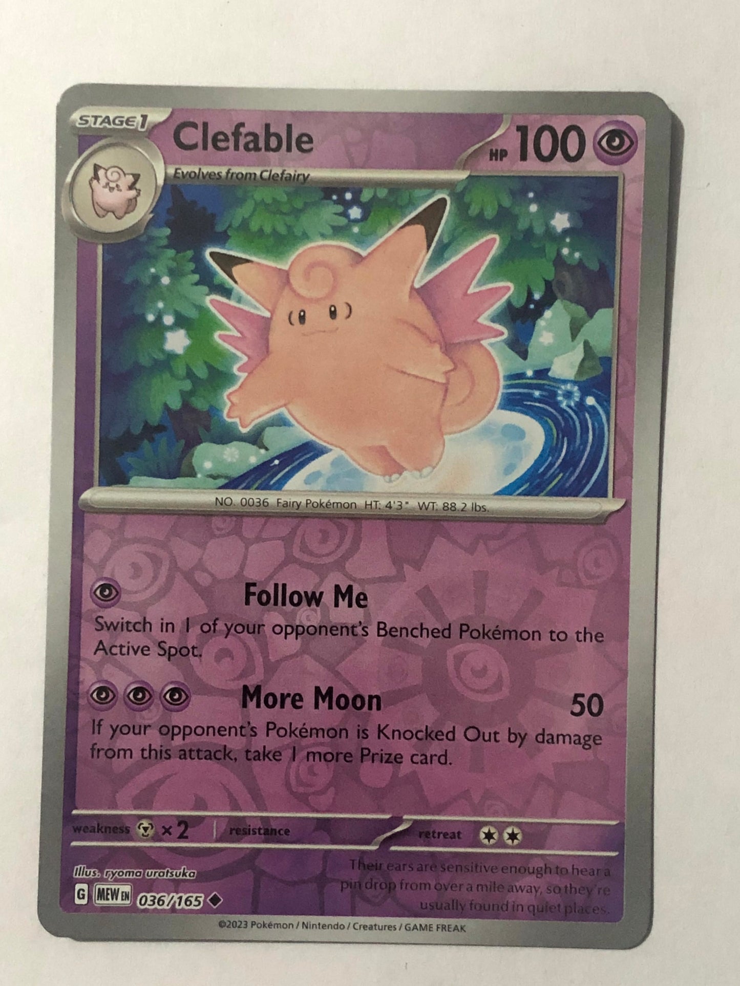 036 - Clefable - Reverse Holo