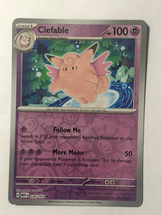 036 - Clefable - Reverse Holo