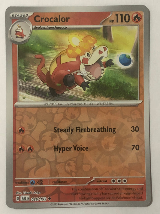 036 - Crocalor - Reverse Holo