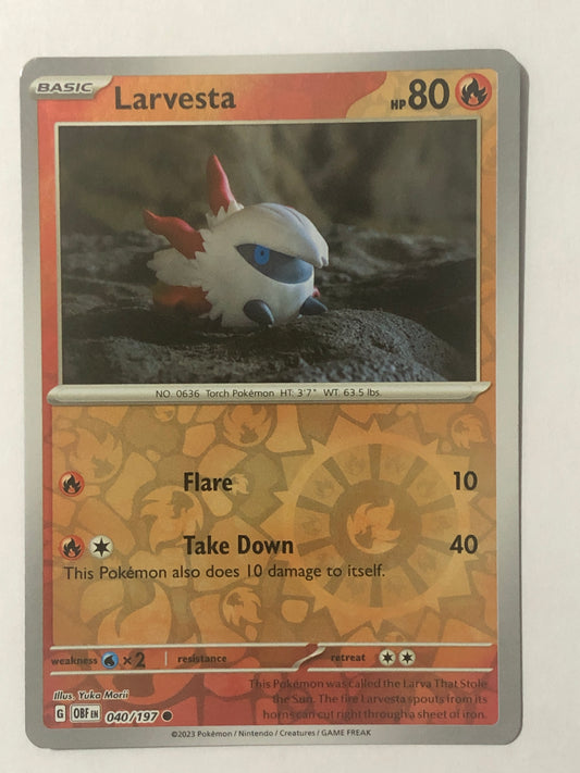 040 -  Larvesta - Reverse Holo