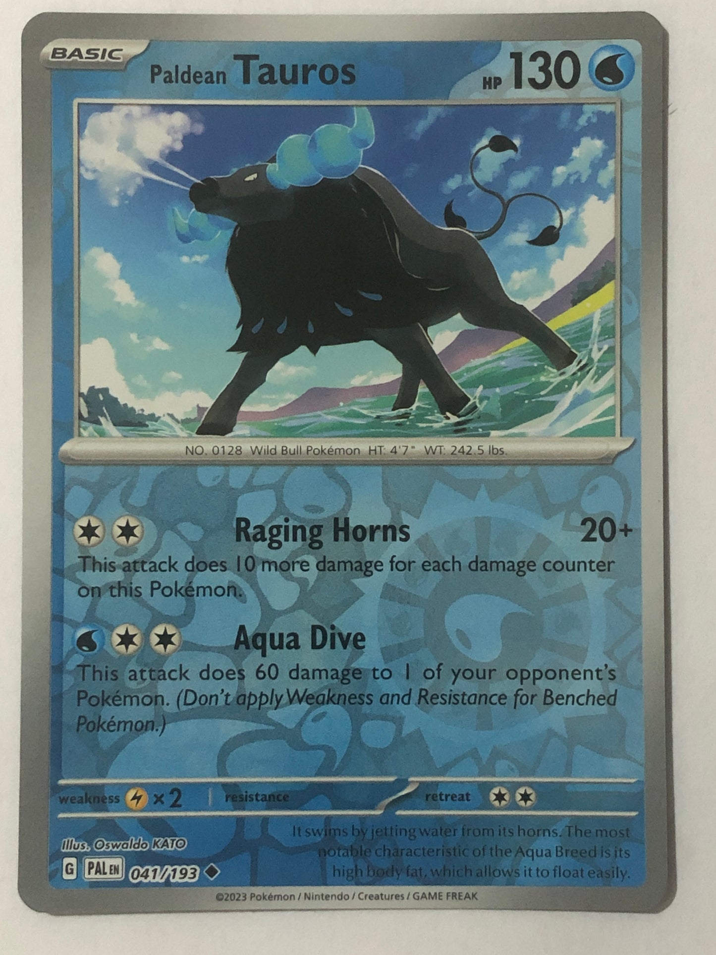 041 - Paldean Tauros - Reverse Holo