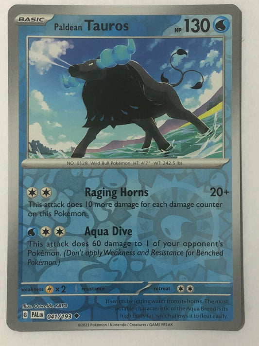 041 - Paldean Tauros - Reverse Holo