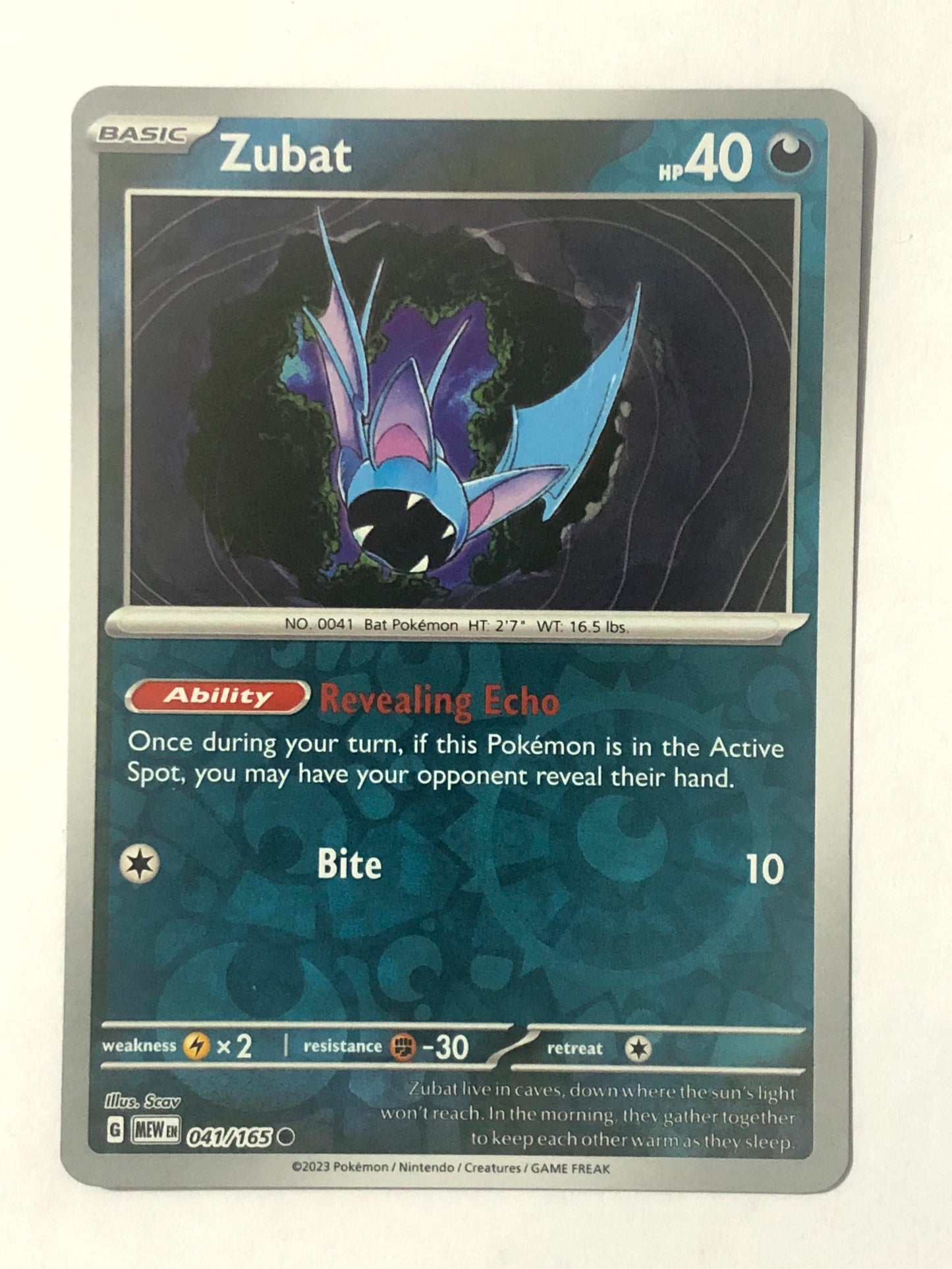 041 - Zubat - Reverse Holo