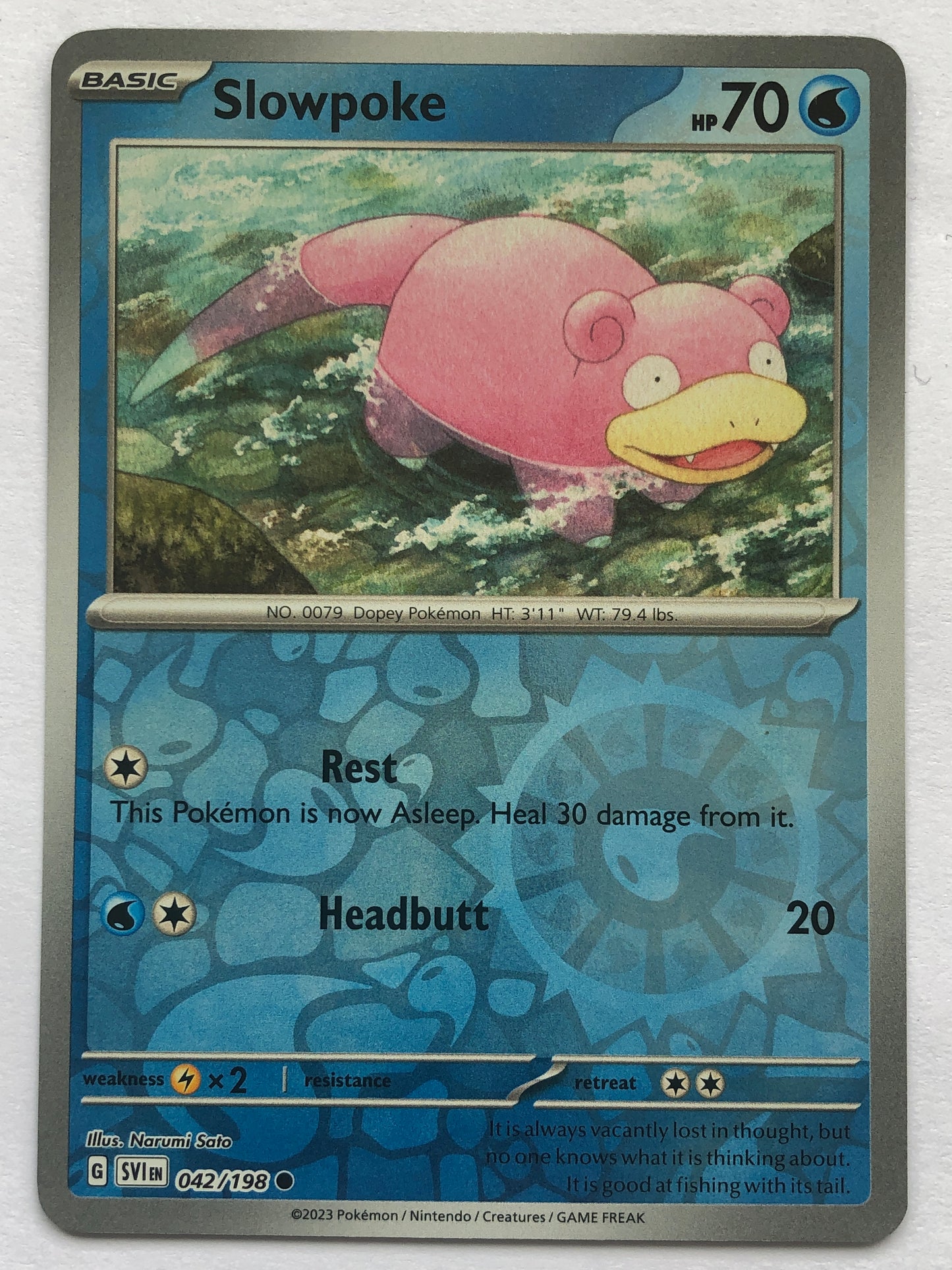 042 - Slowpoke - Reverse Holo
