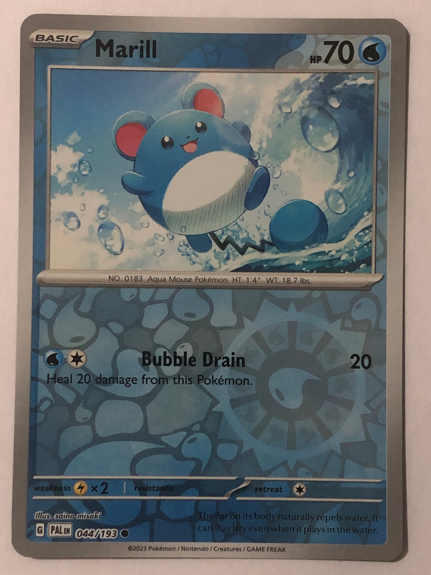 044 - Marill - Reverse Holo