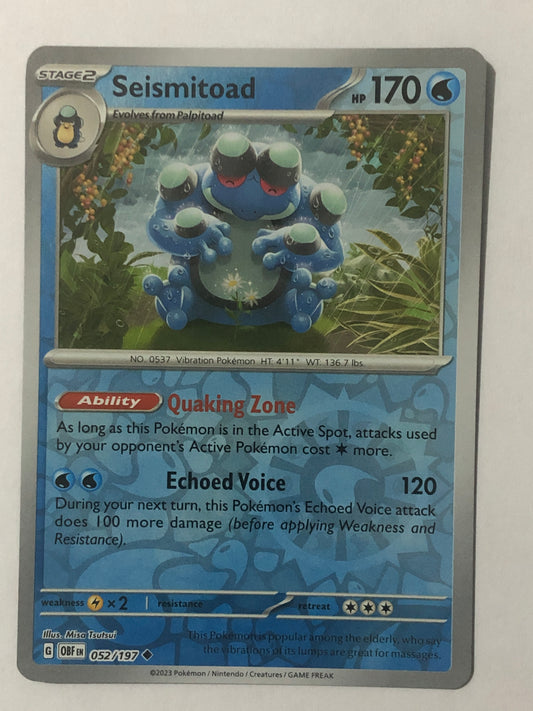 052 -  Seismitoad - Reverse Holo
