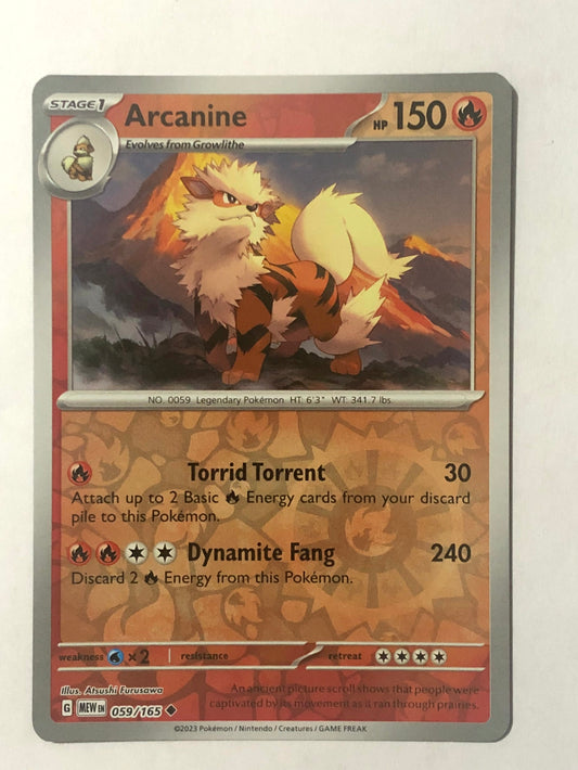 059 - Arcanine - Reverse Holo