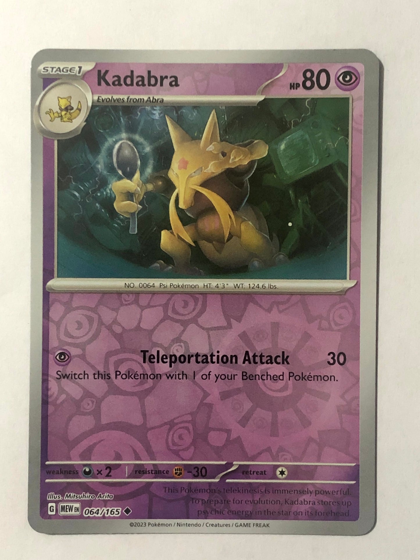 064 - Kadabra - Reverse Holo