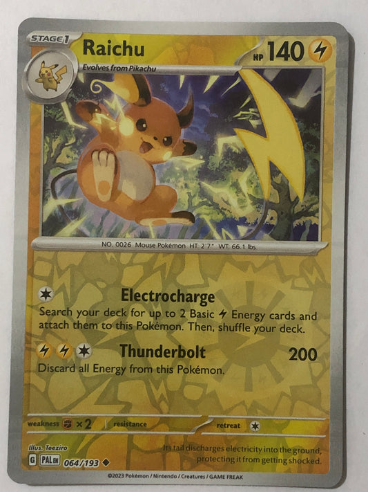 064 - Raichu - Reverse Holo