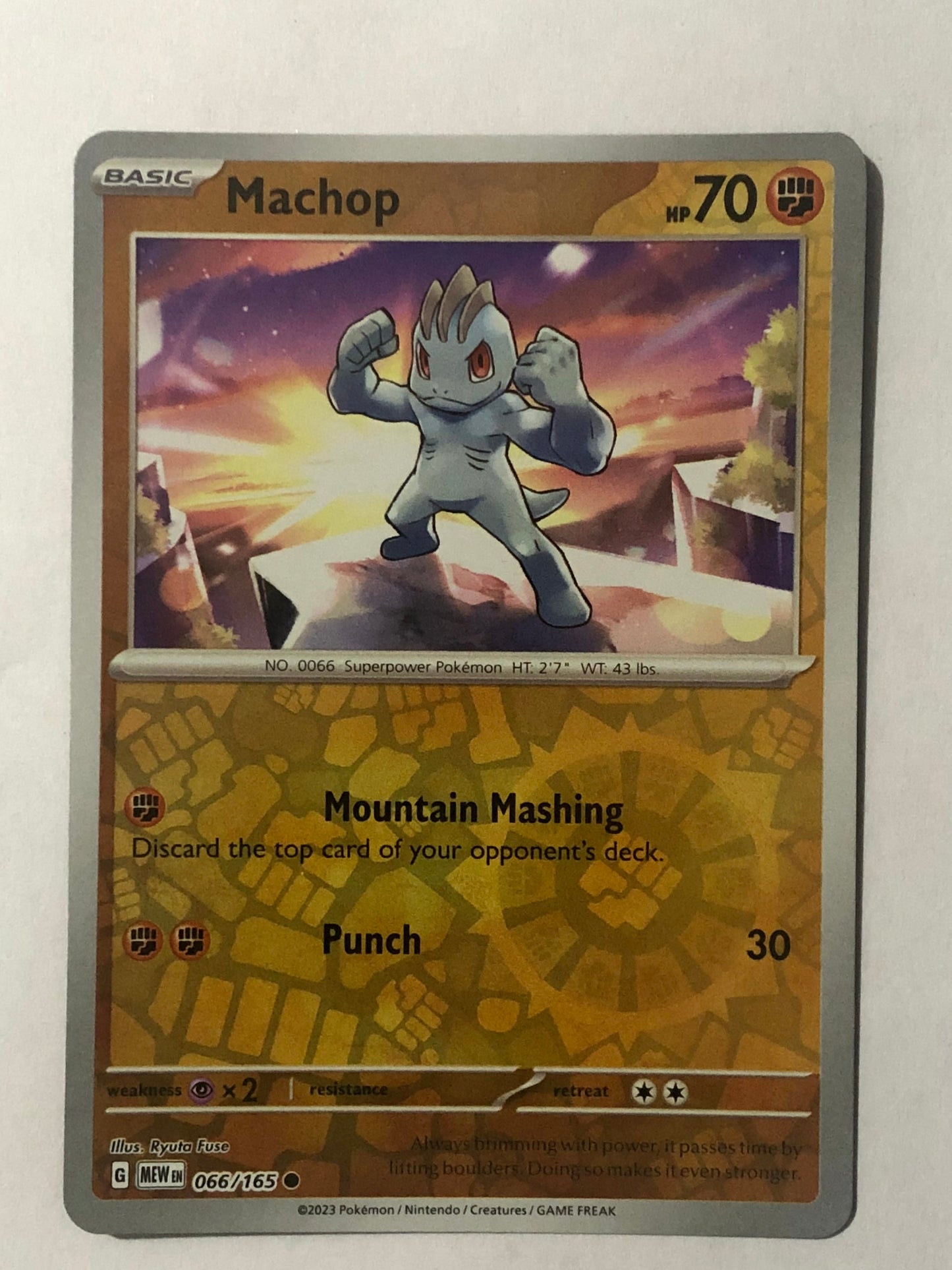 066 - Machop - Reverse Holo