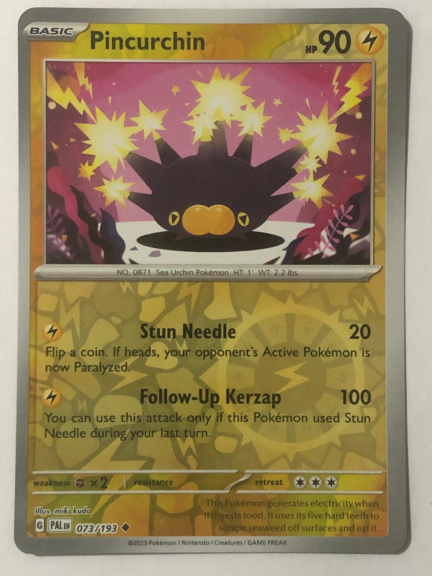 073 - Pincurchin - Reverse Holo