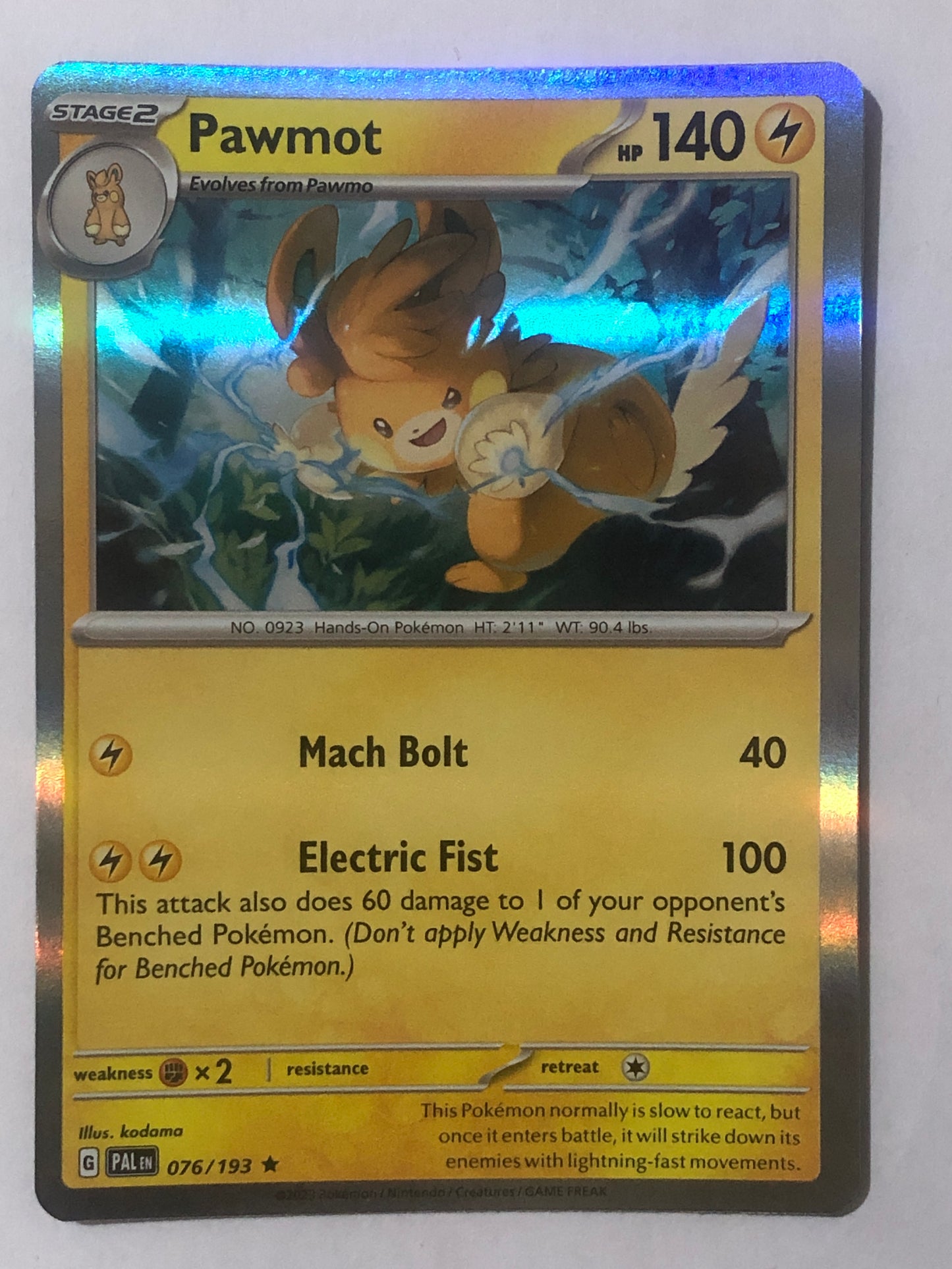076 - Pawmot - Holo