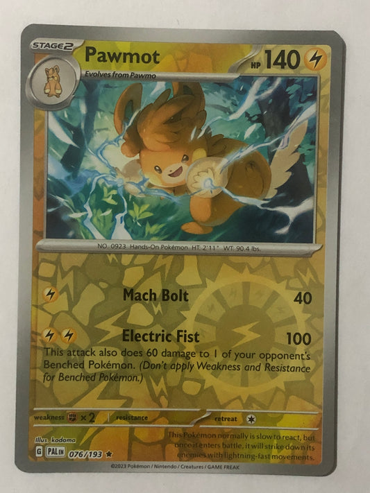 076 - Pawmot - Reverse Holo