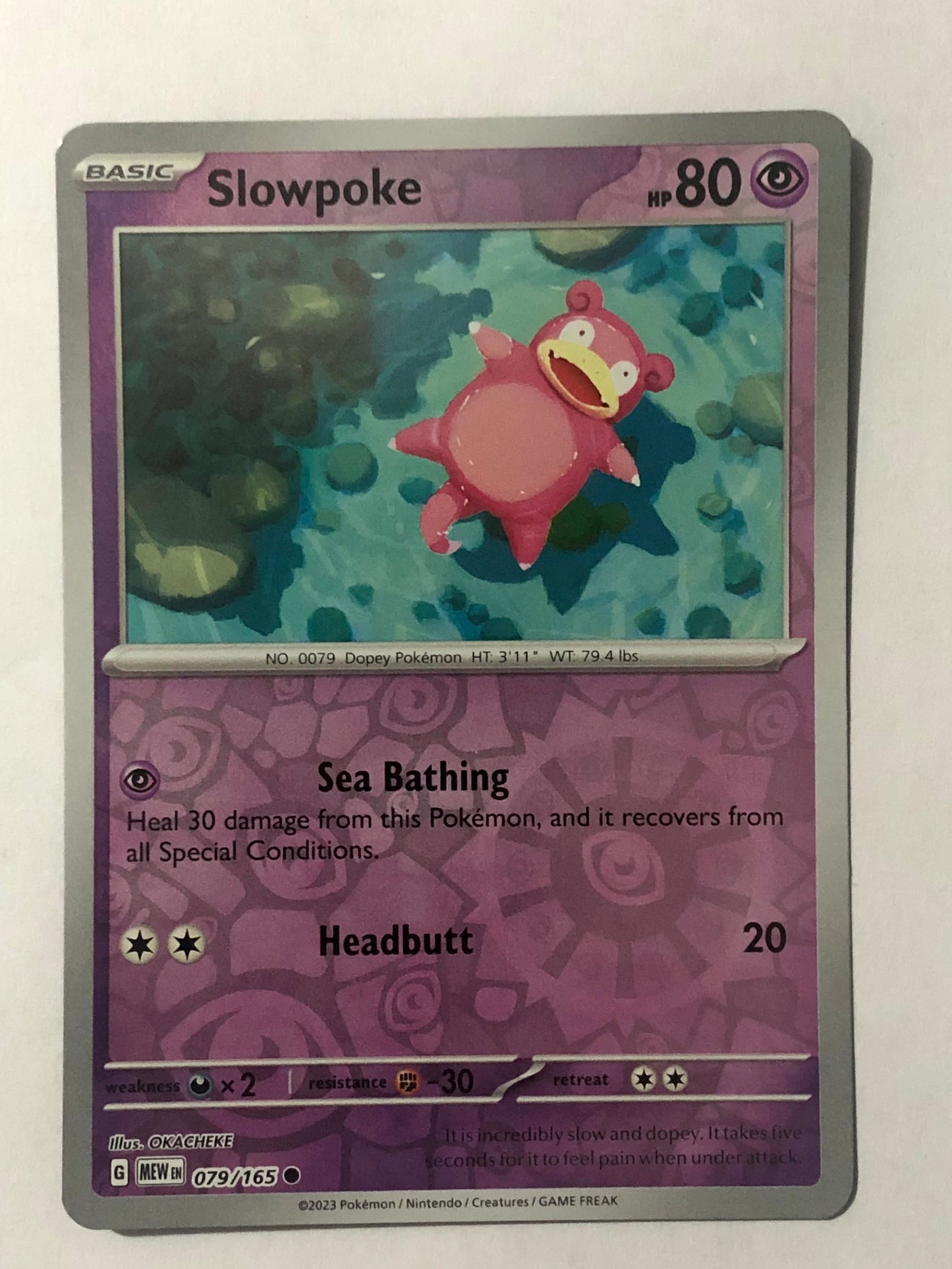 079 - Slowpoke - Reverse Holo