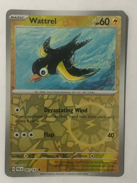 081 - Wattrel - Reverse Holo