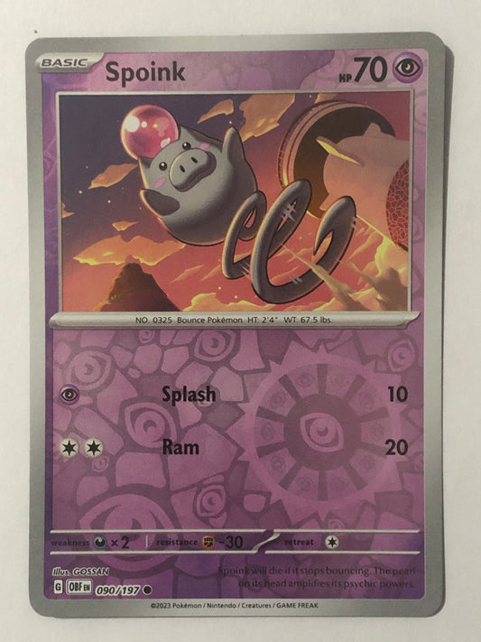 090 - Spoink - Reverse Holo