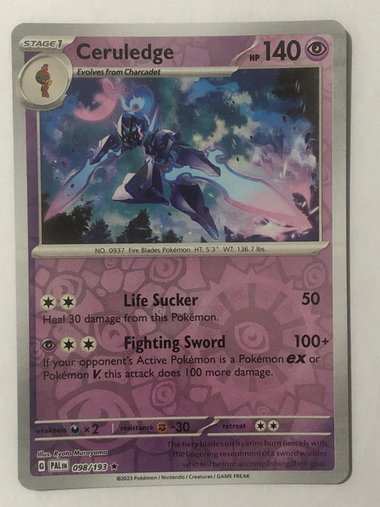 098 - Ceruledge - Reverse Holo